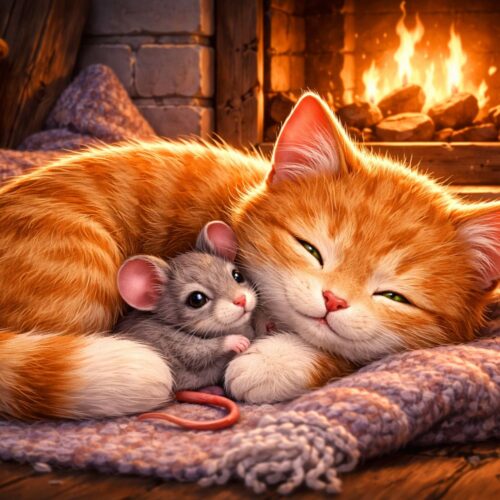 Казка про котика і мишку