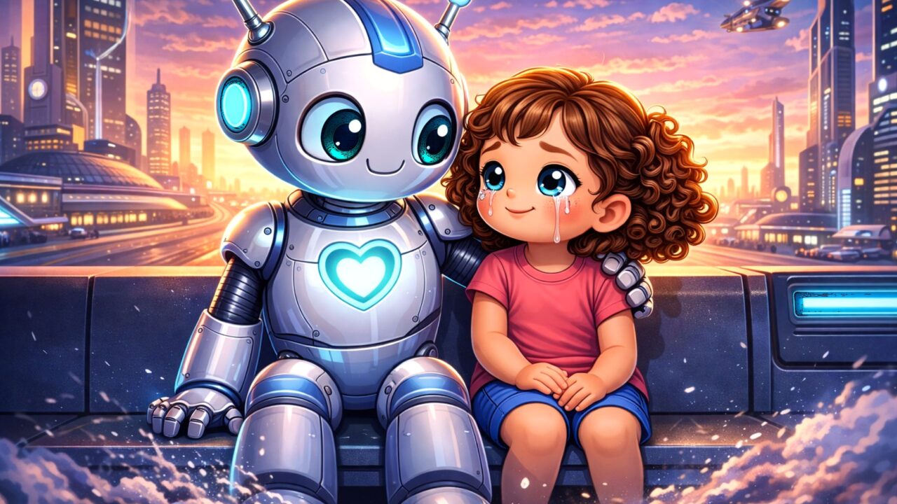 Казка про робота Тік-Так, який вчився дружити — історія про емоції та дружбу
