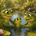 Казка про жабенятко, яке подолало страх води